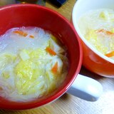 白菜と竹の子の春雨スープ